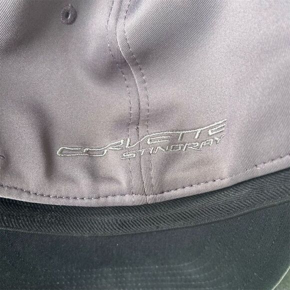 OC Sports Corvette Stingray Embroidered Cap Gray Flex Band Mid-Profile Hat L/XL - Picture 9 of 9